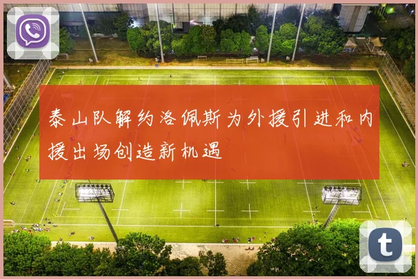 泰山队解约洛佩斯为外援引进和内援出场创造新机遇